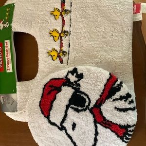Snoopy Toilet Lid and Bath Rug